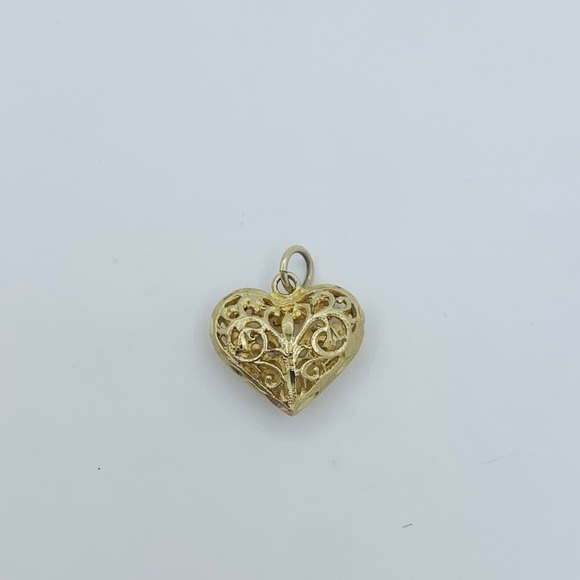 Real 10k Gold Pendant Heart